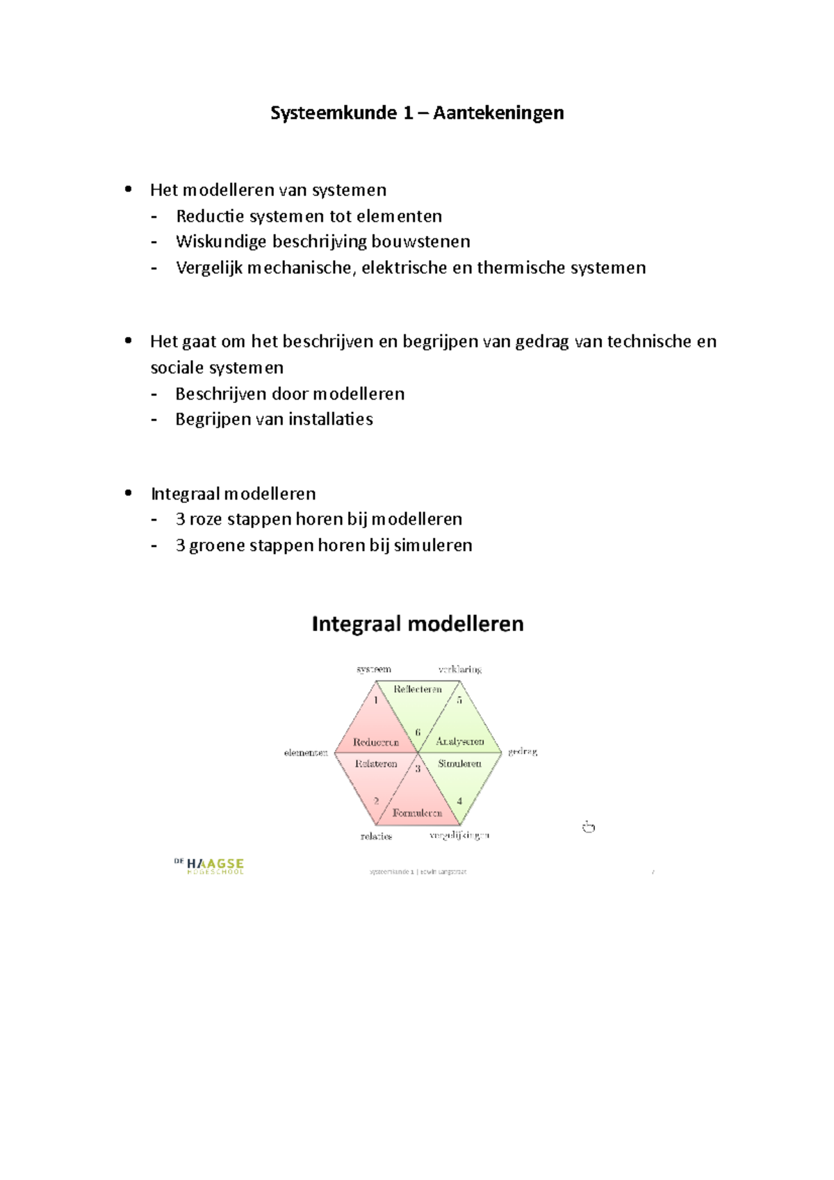 Systeemkunde 1 - Week 1 Aantekeningen - Systeemkunde 1 Aantekeningen ...