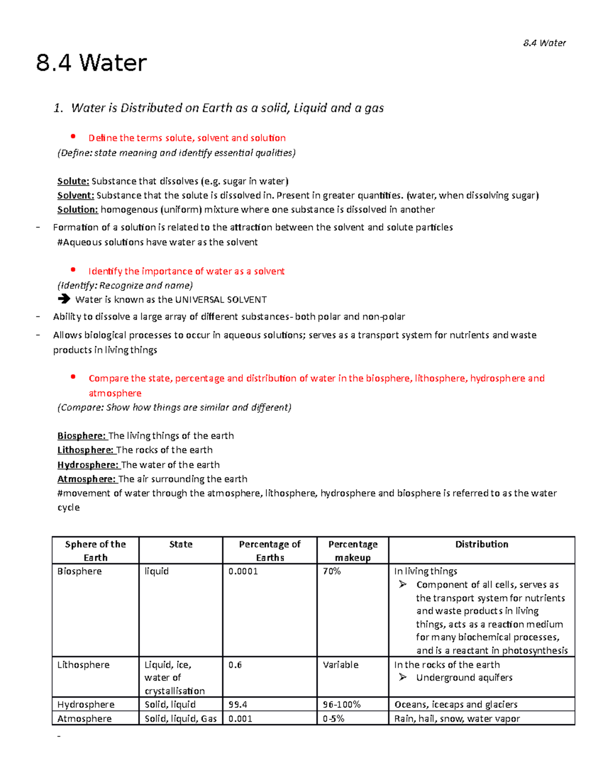 Courses science chemistry 1411738933 2013 Chemistry Notes - 8 Water 1 ...