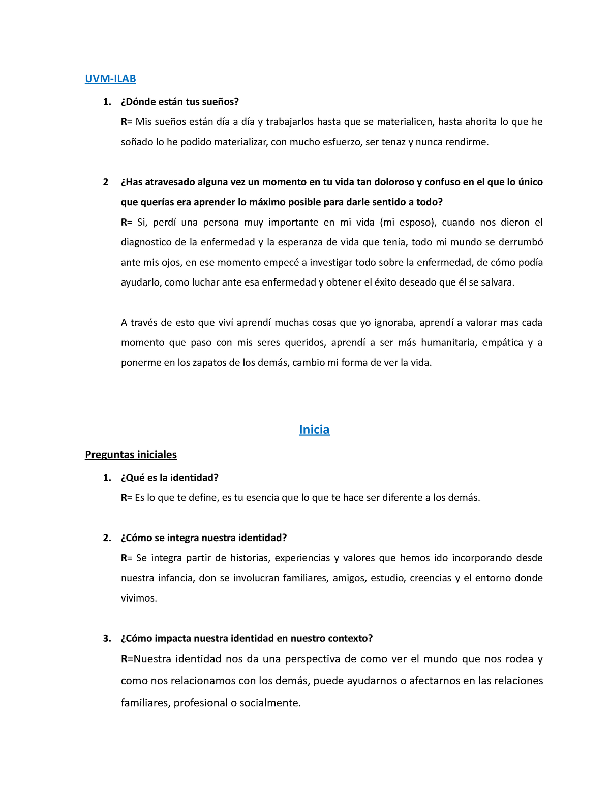 Diario De Reflexiones Material De Apoyo Uvm Ilab 1 ¿dónde Están