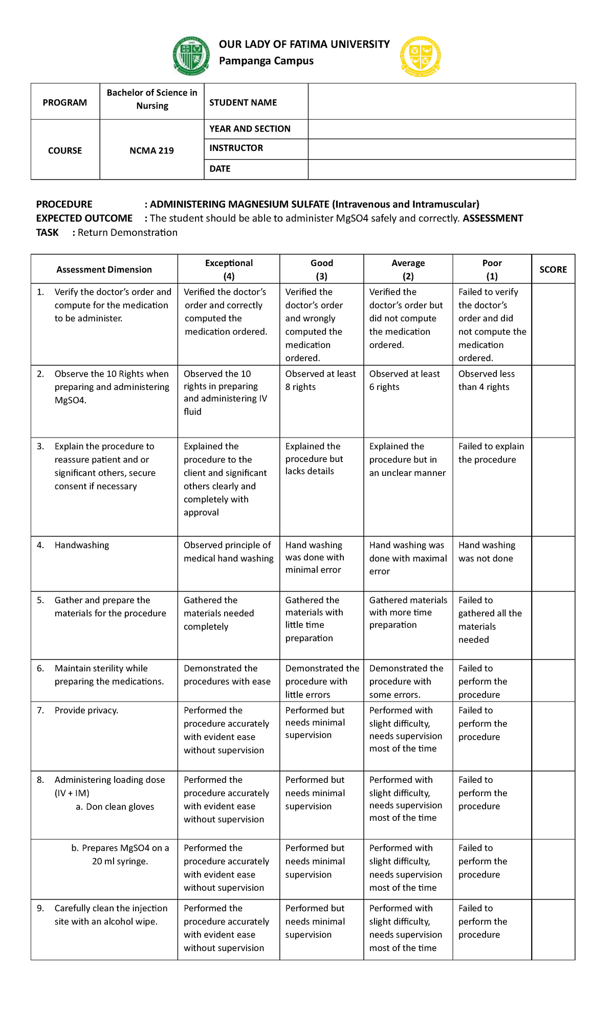 ncma-219-rubrics-administering-magnesium-sulfate-our-lady-of-fatima