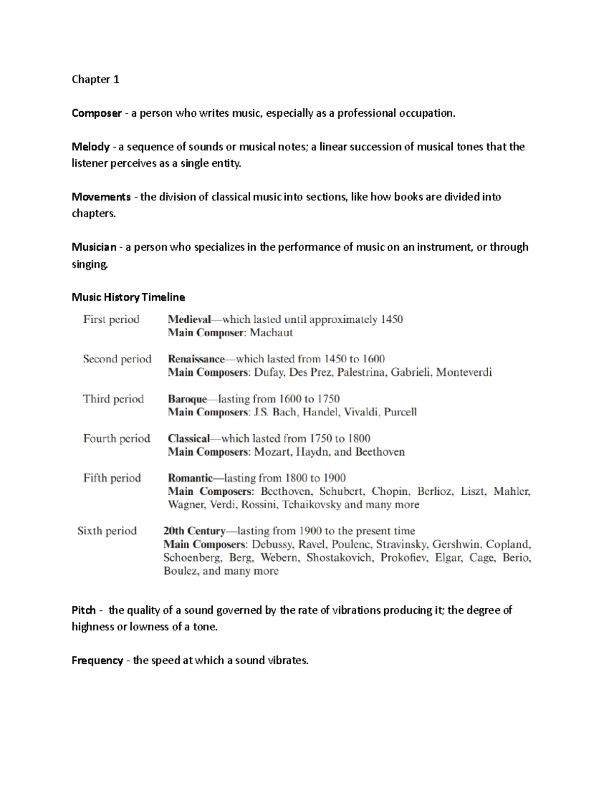 MUS 121 MOD2 Chapters 1 and 2 vocab words and question answers. Chapter 1 Composer a