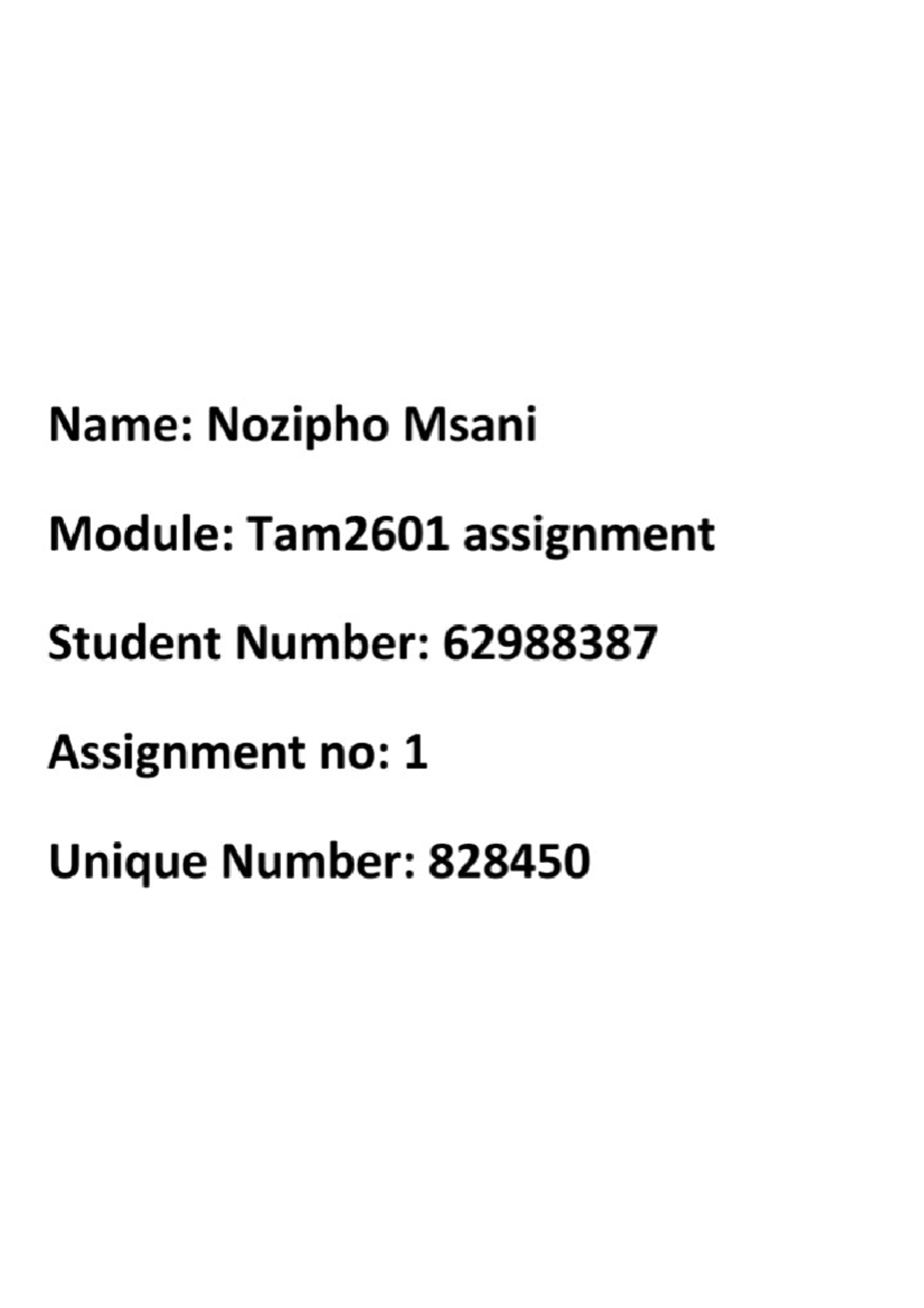 tam2601 assignment 3 quiz