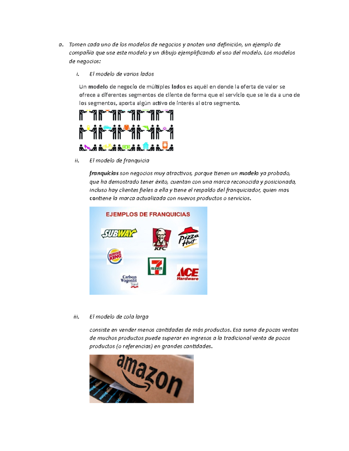 Reto 11 - Reto 11 completo - a. Tomen cada uno de los modelos de negocios y  anoten una definición, - Studocu