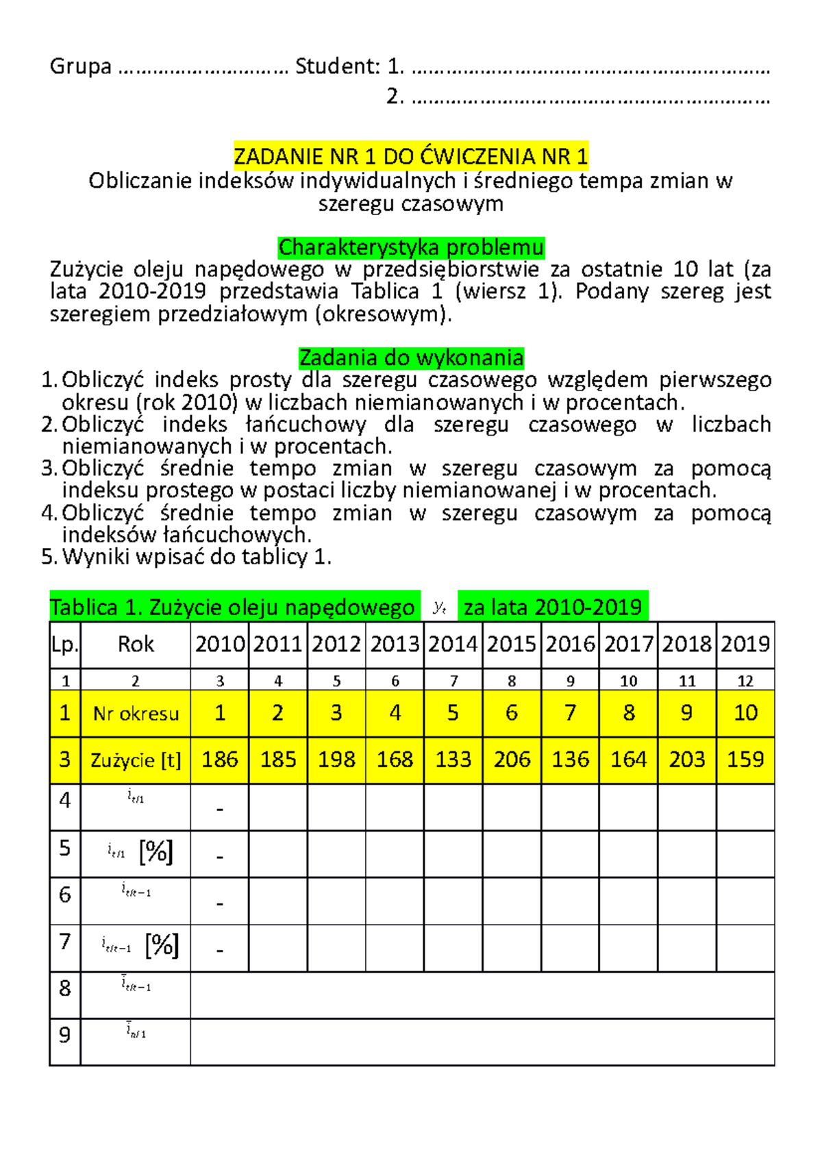 Zadanie 11 Z Ekonometrii Zadanie 11 Z Ekonometrii - Grupa ...