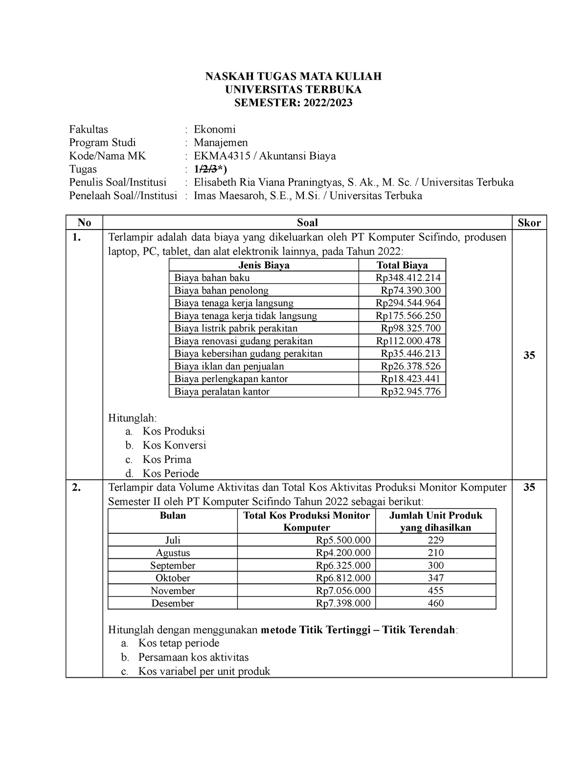 Naskah Tugas Satu EKMA4315 - NASKAH TUGAS MATA KULIAH UNIVERSITAS ...