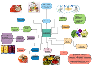 Contaminacion alimentaria. Mapa mental - Contaminación de alimentos  Alimentos Etapas de producción y - Studocu