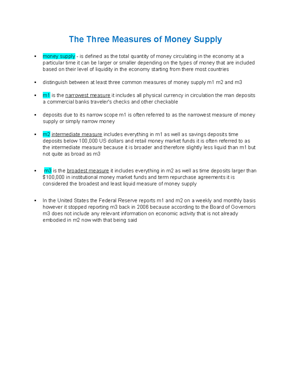 3-measures-of-money-supply-studocu