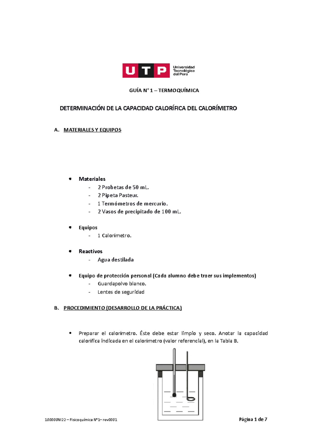 GuÍa N° 1 Termoquímica Fisicoquimica GuÍa N° 1 TermoquÍmica