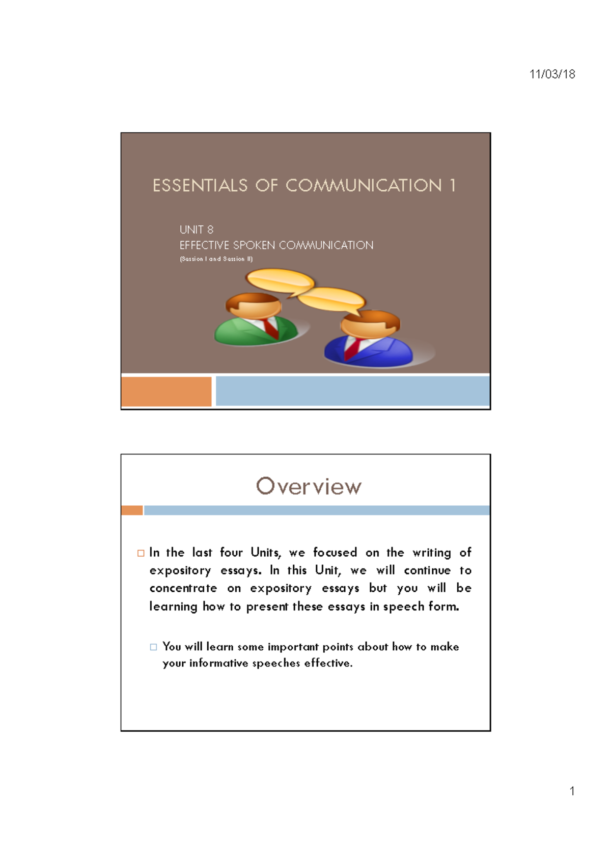 Effective Communication - ESSENTIALS OF COMMUNICATION 1 UNIT 8 ...