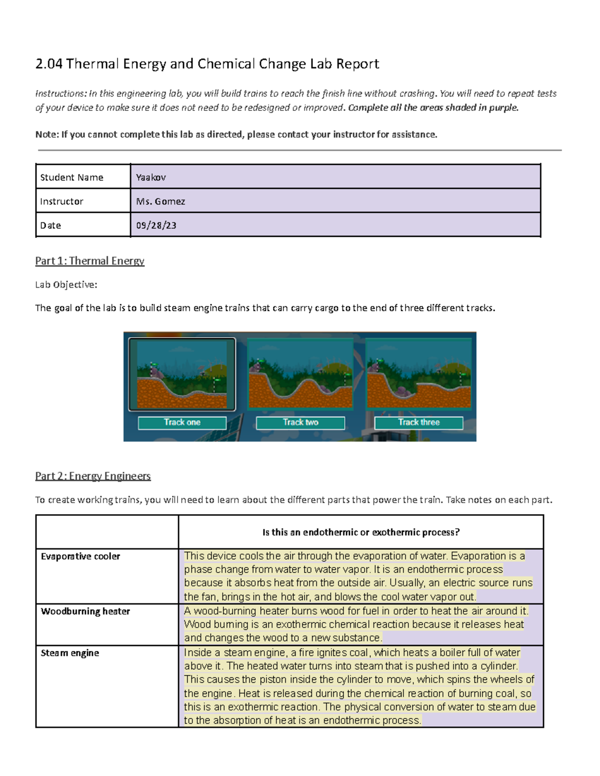 02_engineering_lab_report.pdf 2 Thermal Energy and Chemical Change