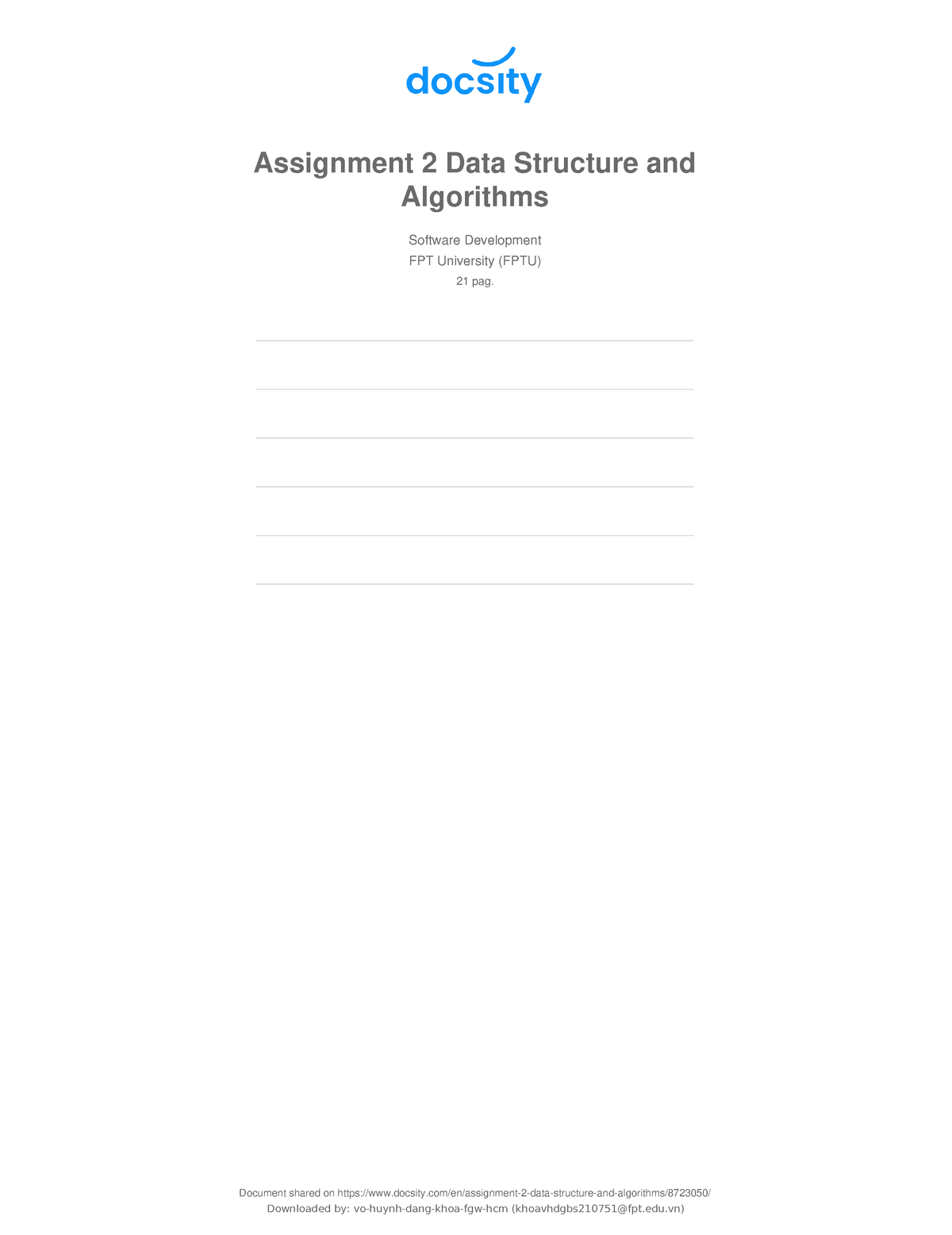 assignment of data structure