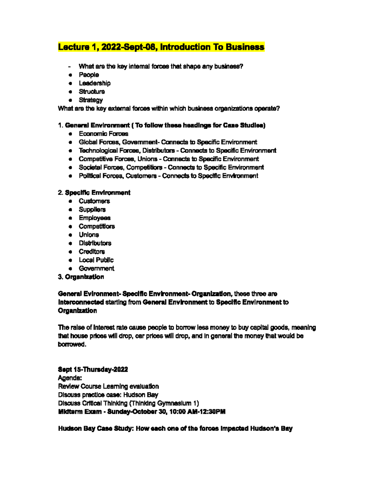 ADMS 1000 - Lecture 1 - ADMS 1000 - Studocu