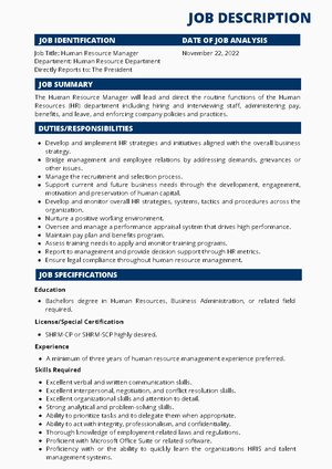 Interview Questions - INTERVIEW QUESTIONS (POSITION: HUMAN RESOURCE ...