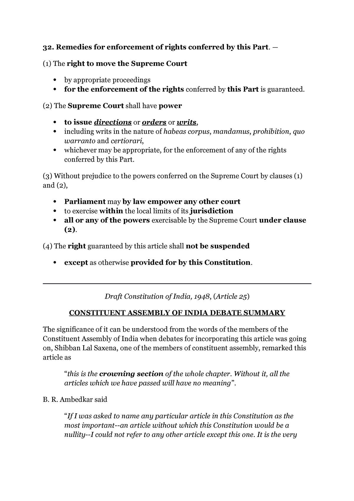 case study on article 32