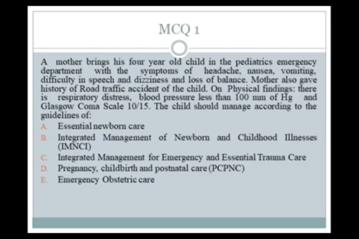 Imnci - NONE - Principles of Public Health Policy & Administration ...