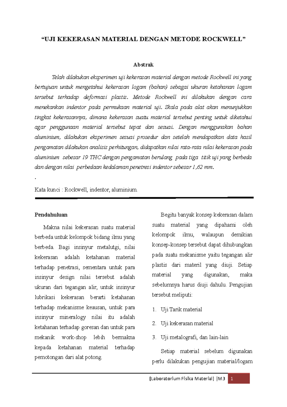 Jurnal M3 Fix Studocu