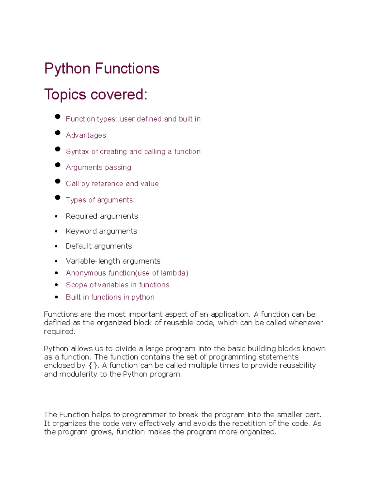 python-function-11-exp-1-python-functions-topics-covered-function