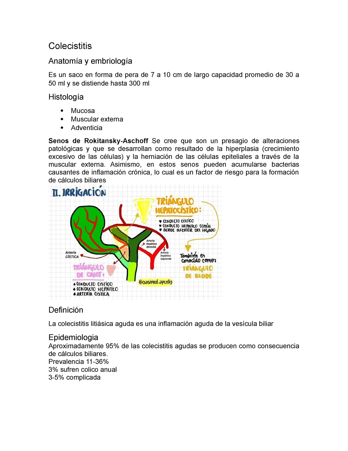 Colecistitis - Asdada - Colecistitis Anatomía Y Embriología Es Un Saco ...