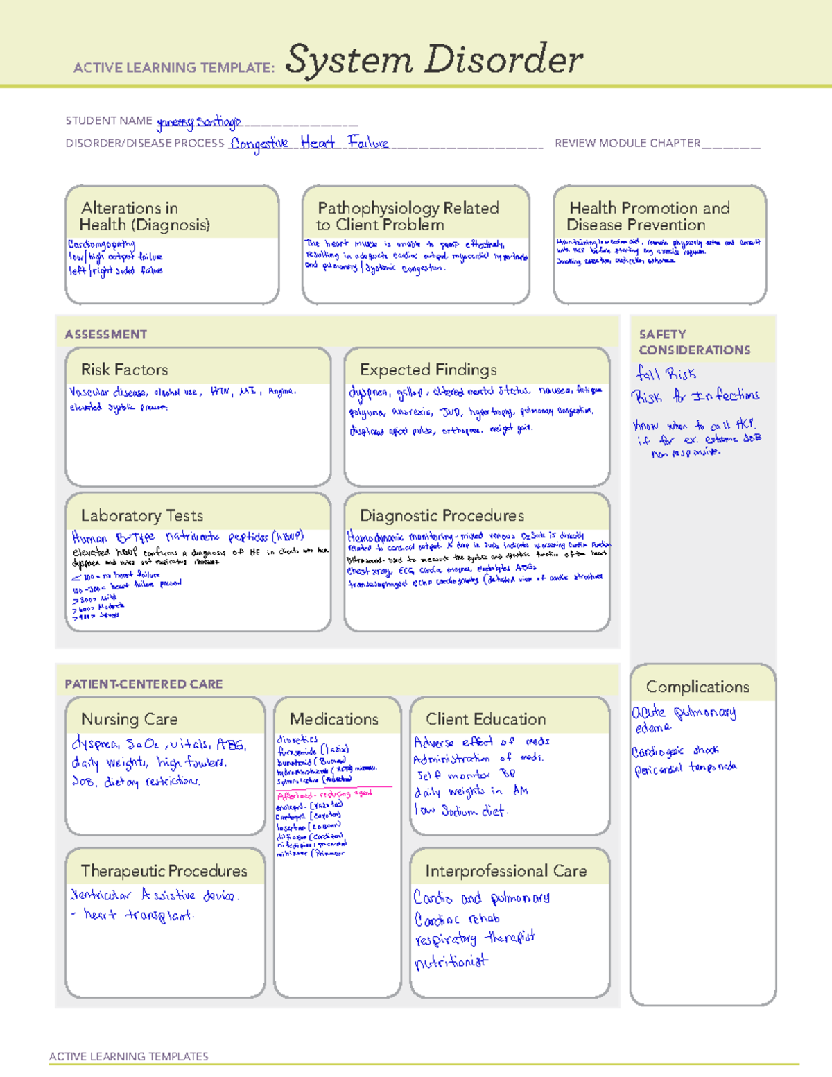 System Disorder-CHF - Gu - ACTIVE LEARNING TEMPLATES System Disorder ...