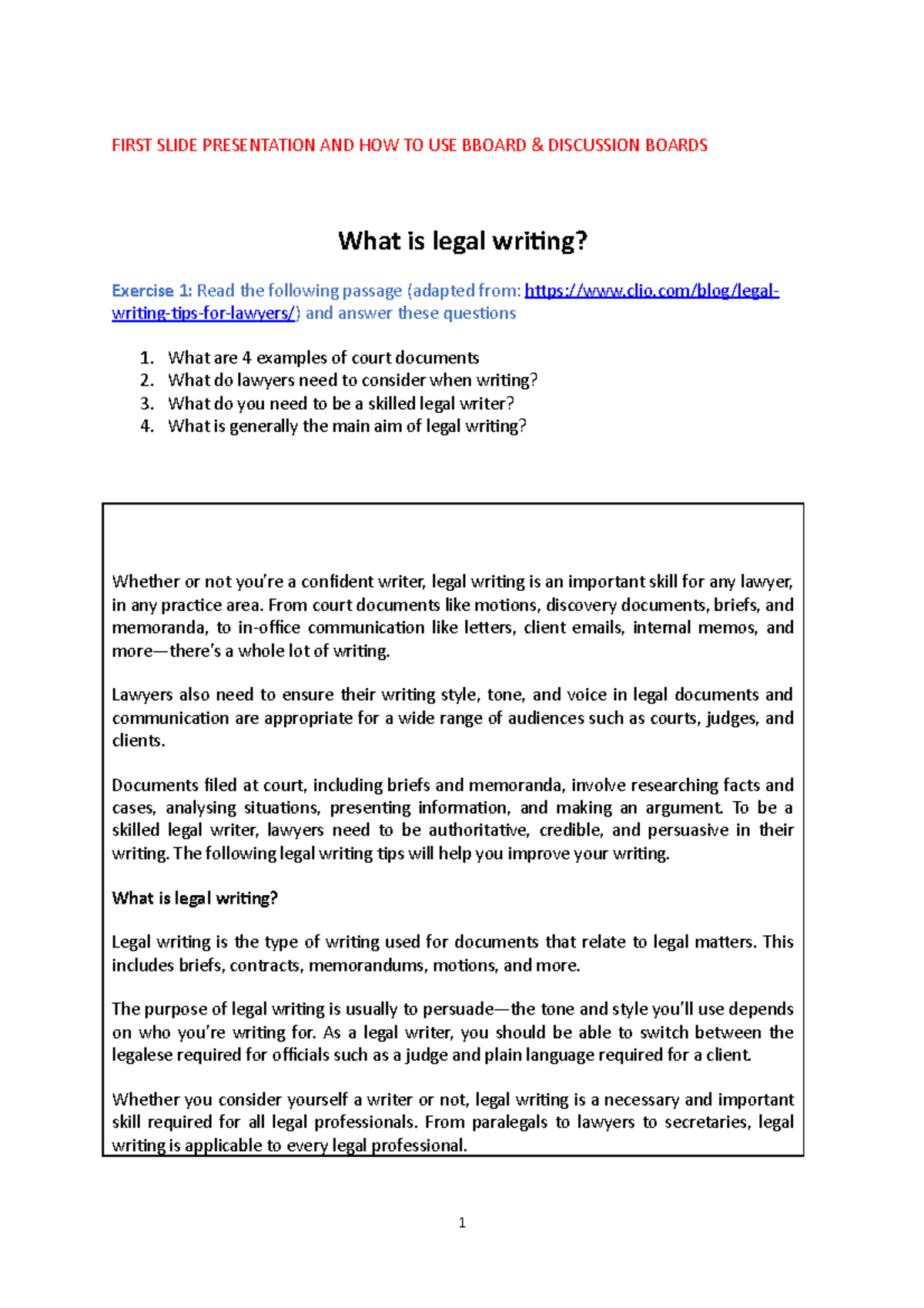 Lezione 0 Inglese Giuridico Legal B2 FIRST SLIDE PRESENTATION AND lezione-0-inglese-giuridico-legal-b2-first-slide-presentation-and