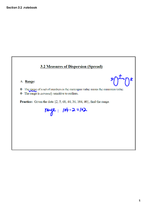 7.3 notes - This unit 7 section 3 of Basic Statistics which goes over ...