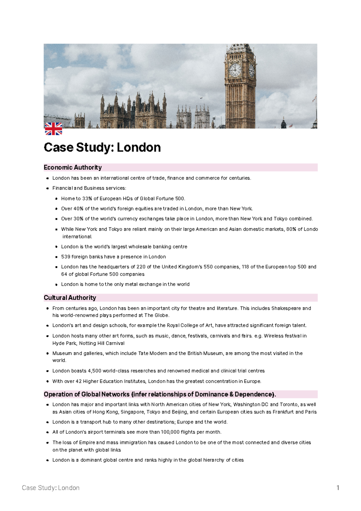 bbc bitesize geography london case study