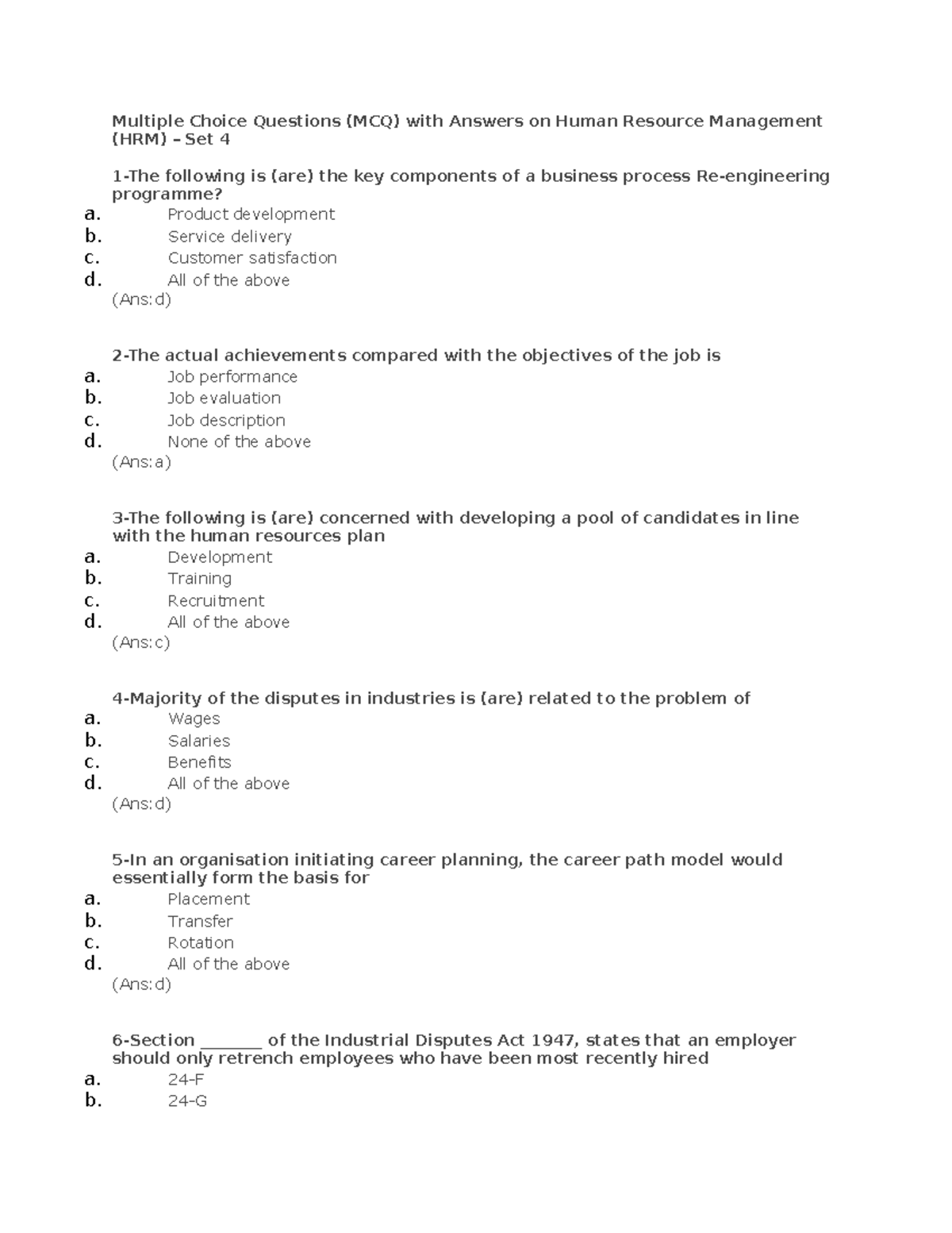 Sample/practice Exam 10 February 2019, Questions And Answers - A. B. C ...