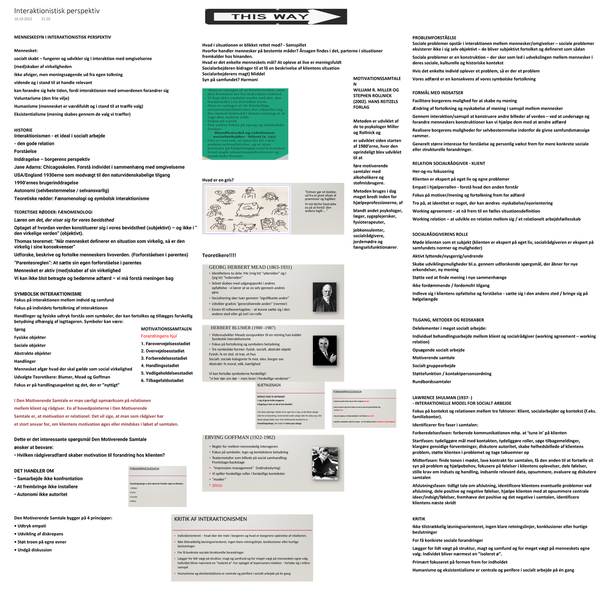 Interaktionistisk Perspektiv - MENNESKESYN I INTERAKTIONISTISK ...