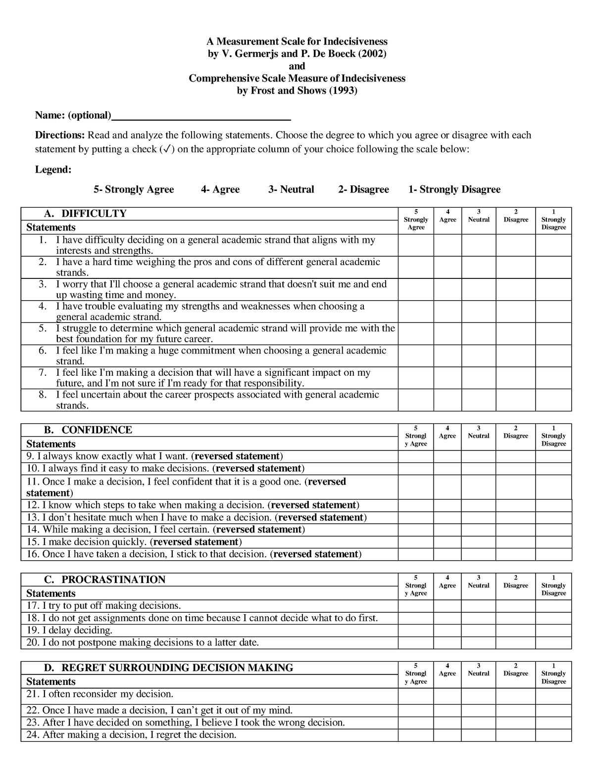 Group-1-Research-Questionnaire (1) (1) - A Measurement Scale for ...