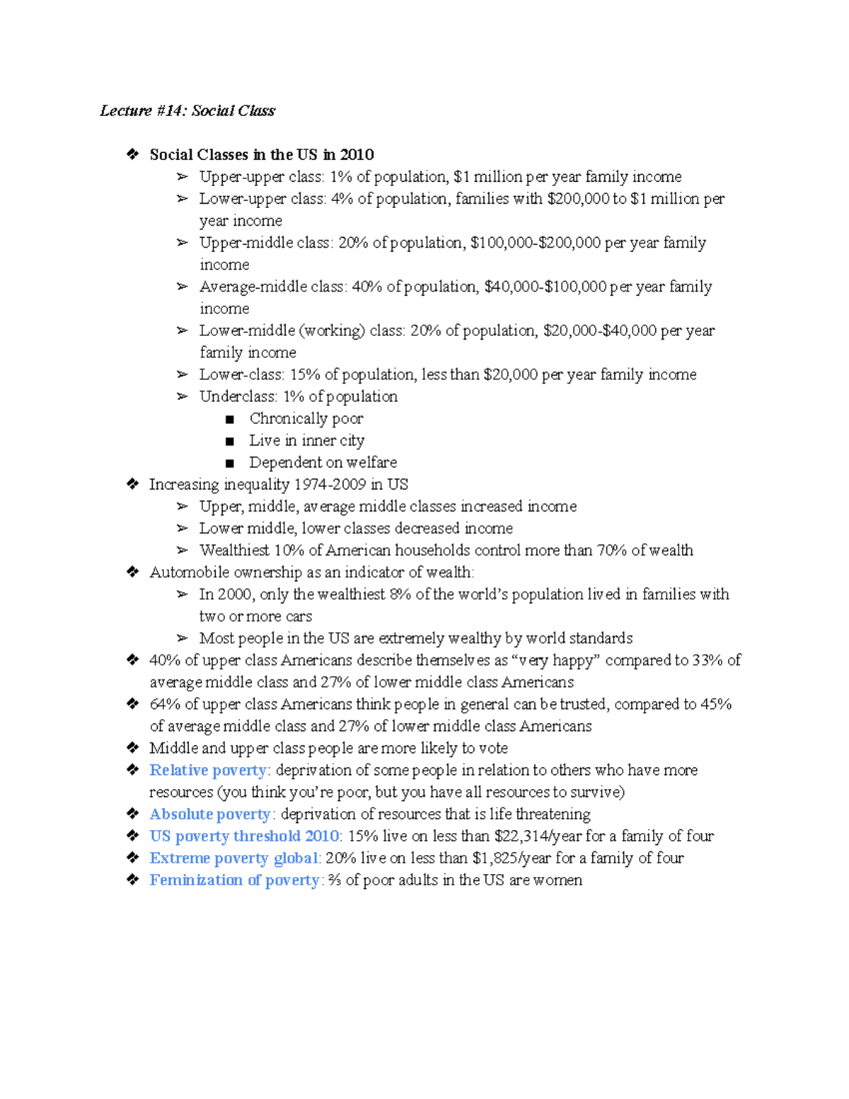 lecture-14-social-class-lecture-14-social-class-social-classes-in