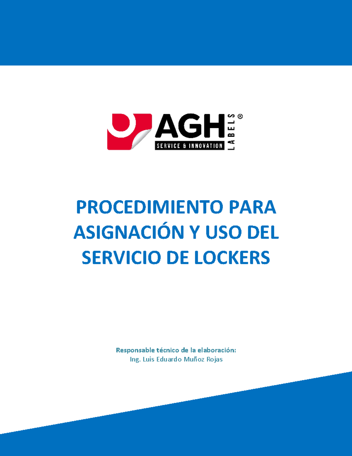 2024 Procedimiento Para Uso Y Asignación De Lockers Procedimiento