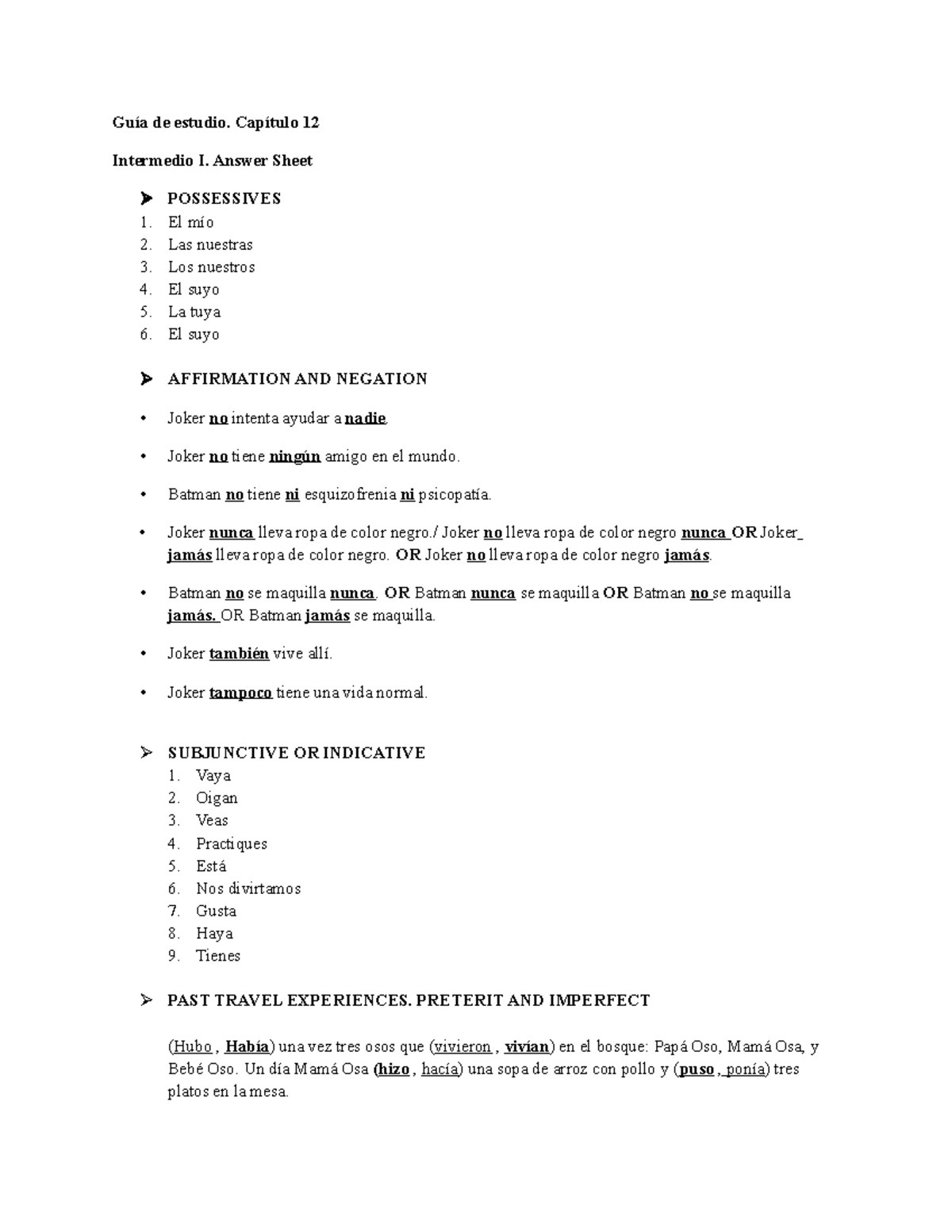 Repaso Ch 12 Answer Key Lecture Notes 4 28 Studocu
