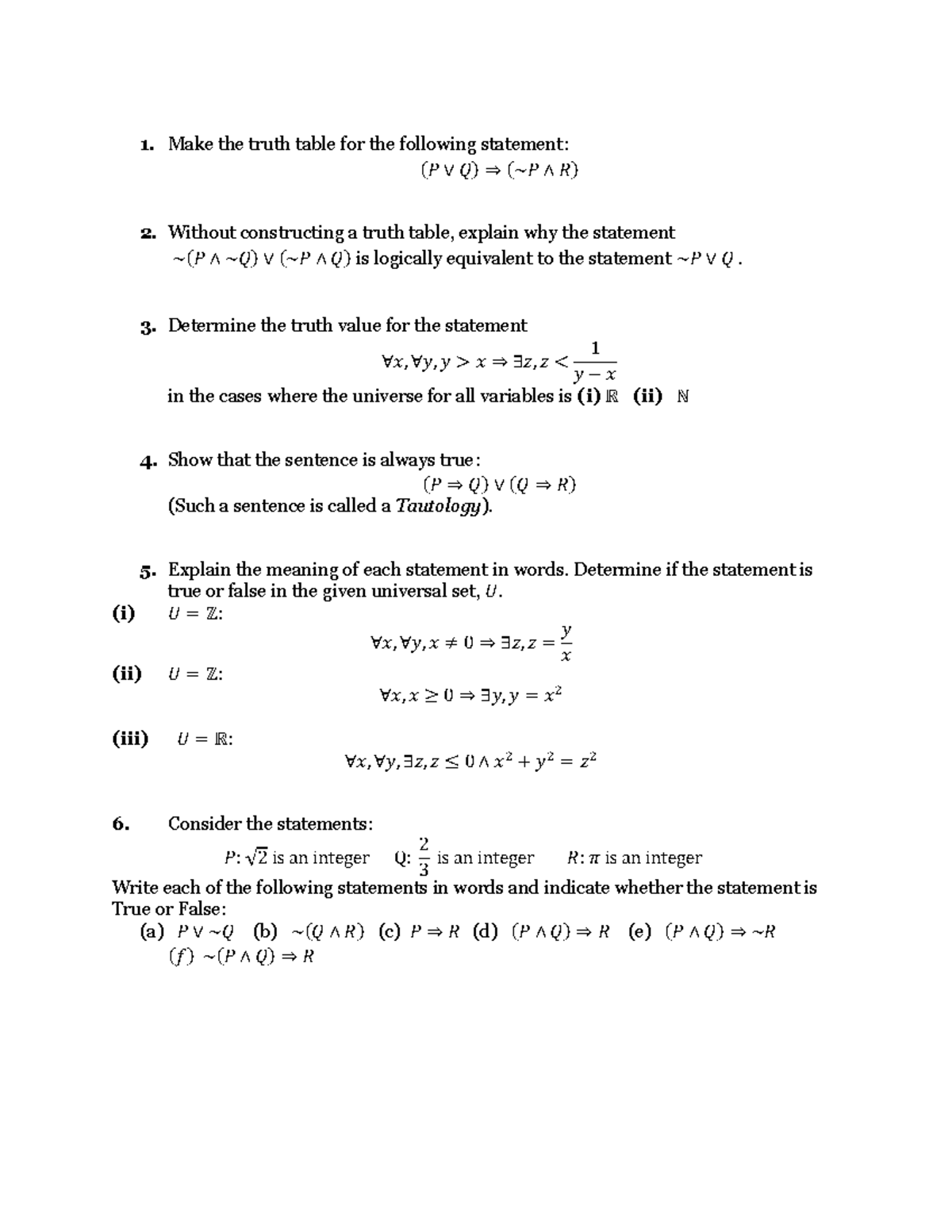 math-200-midterm-1-practice-questions-make-the-truth-table-for-the