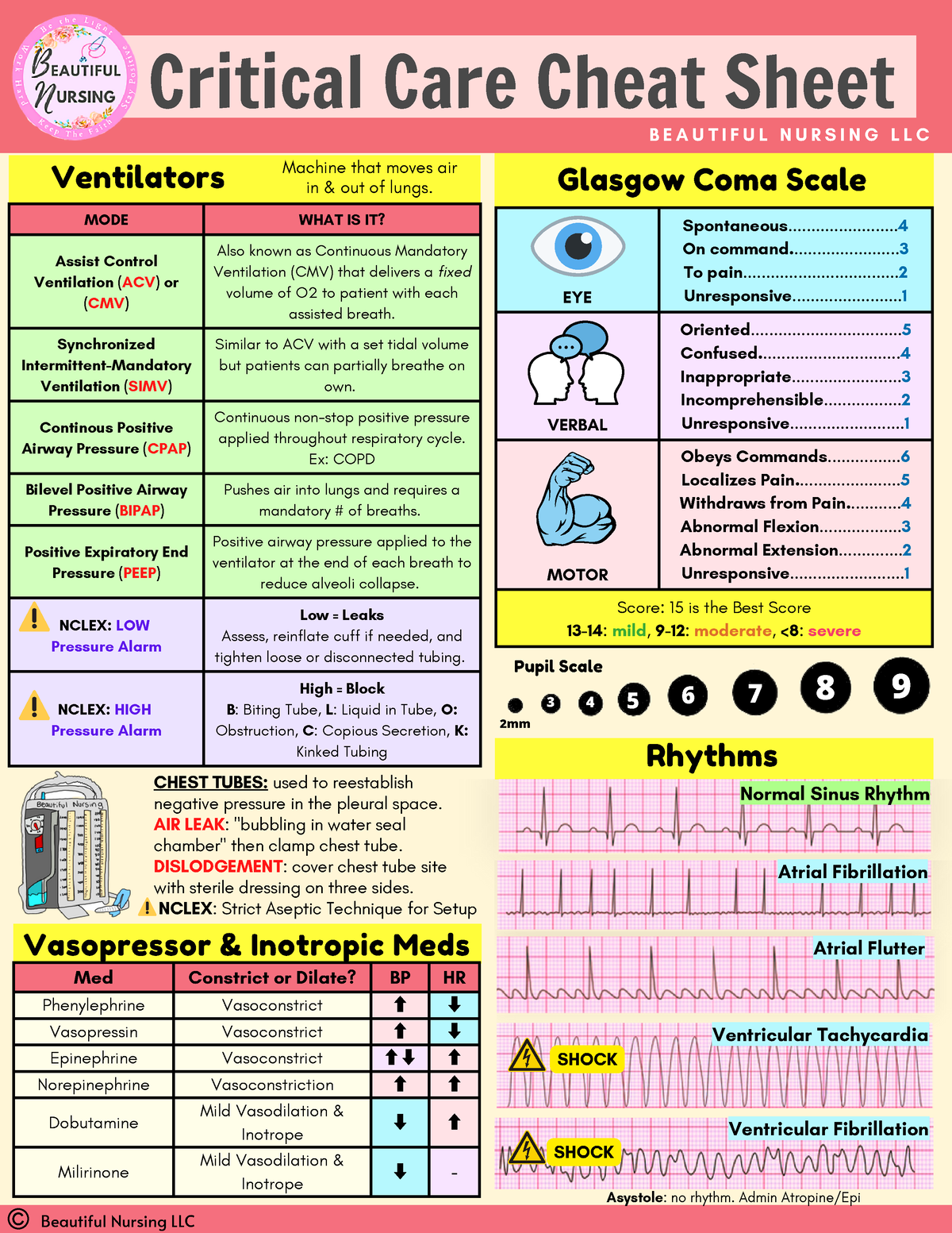 Critical Care Cheat Sheet MODE WHAT IS IT? Assist Control Ventilation