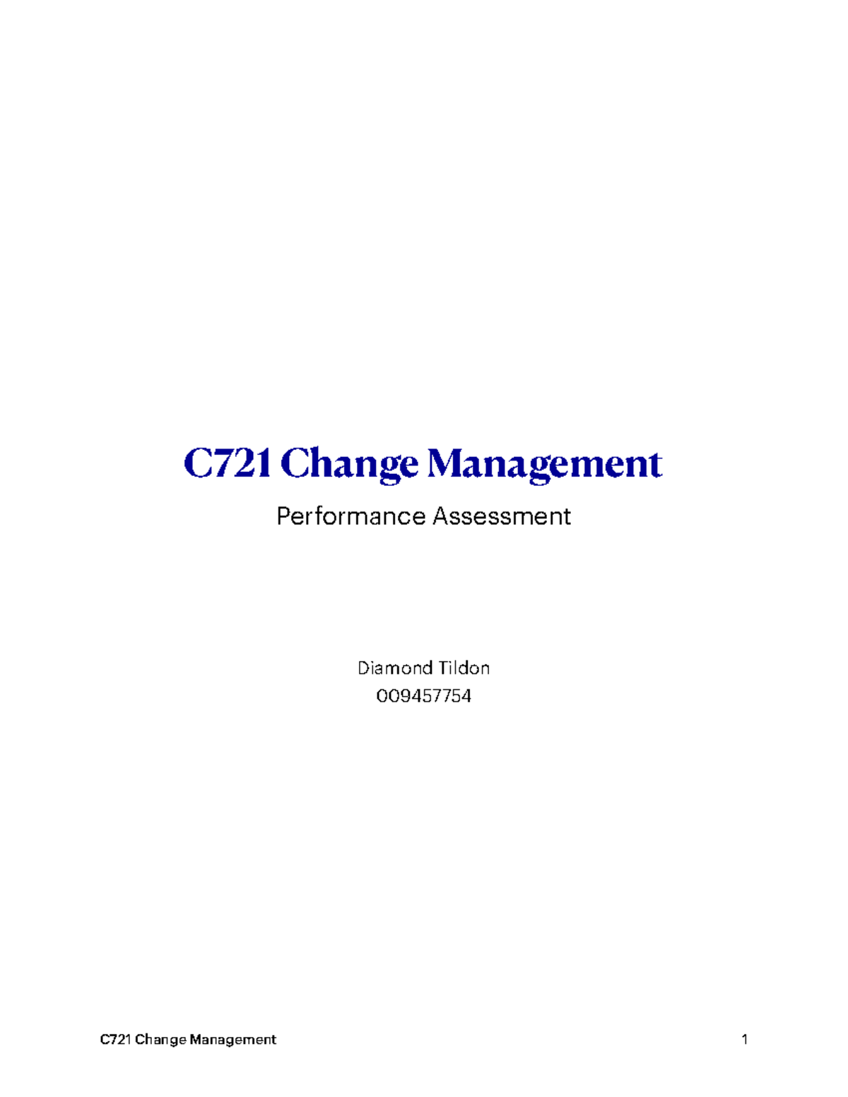 C721 Change Mgmt Task Passed - C721 Change Management Performance ...