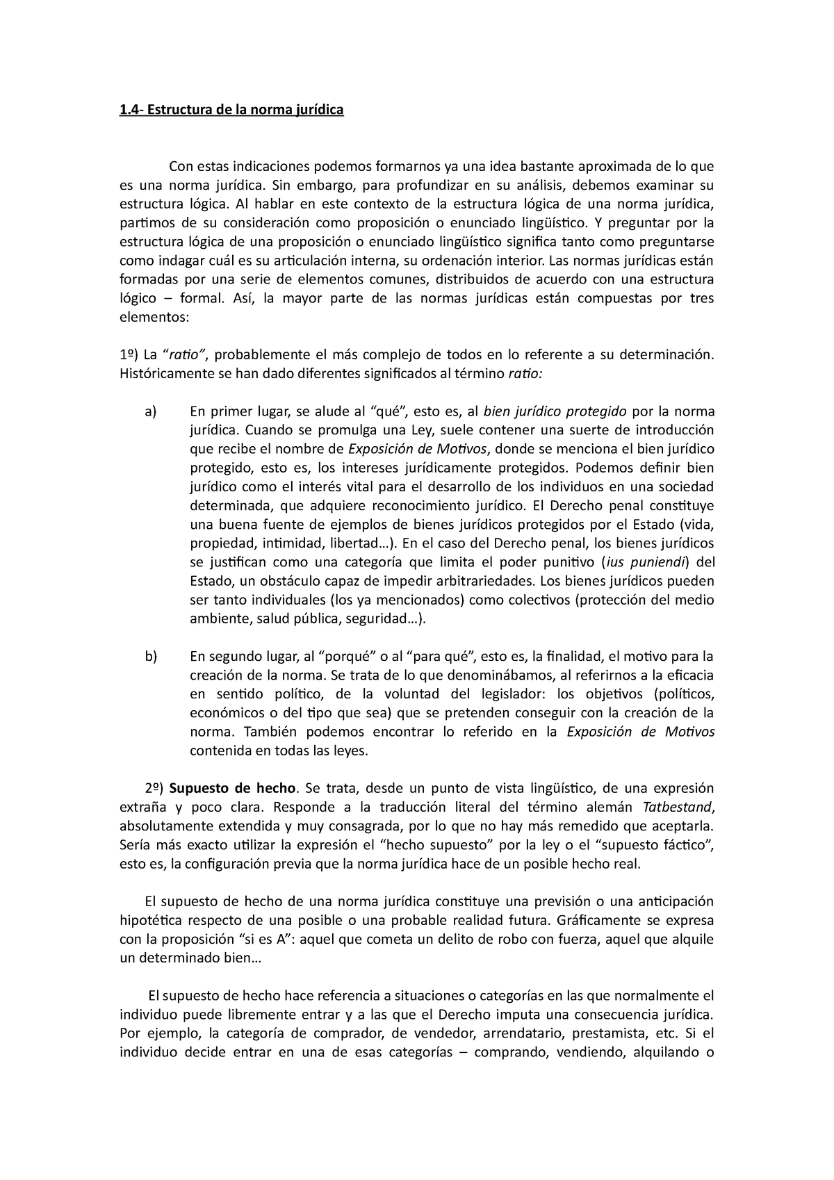 14 Estructura De La Norma Jurididica 1 Estructura De La Norma Jurídica Con Estas 6569