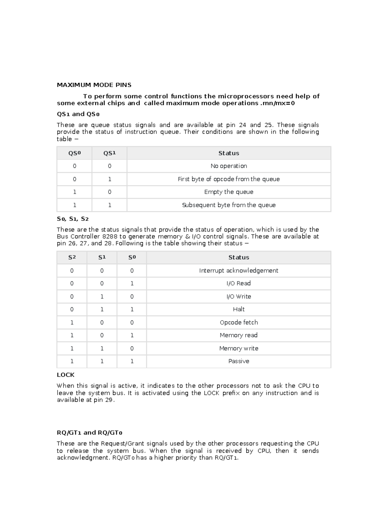 Maximum MODE PINS - Idk - MAXIMUM MODE PINS To perform some control ...