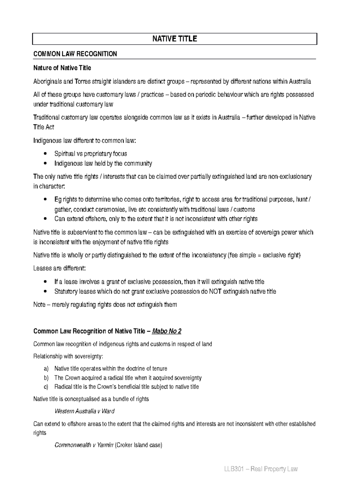 Native Title Determinations Western Australia