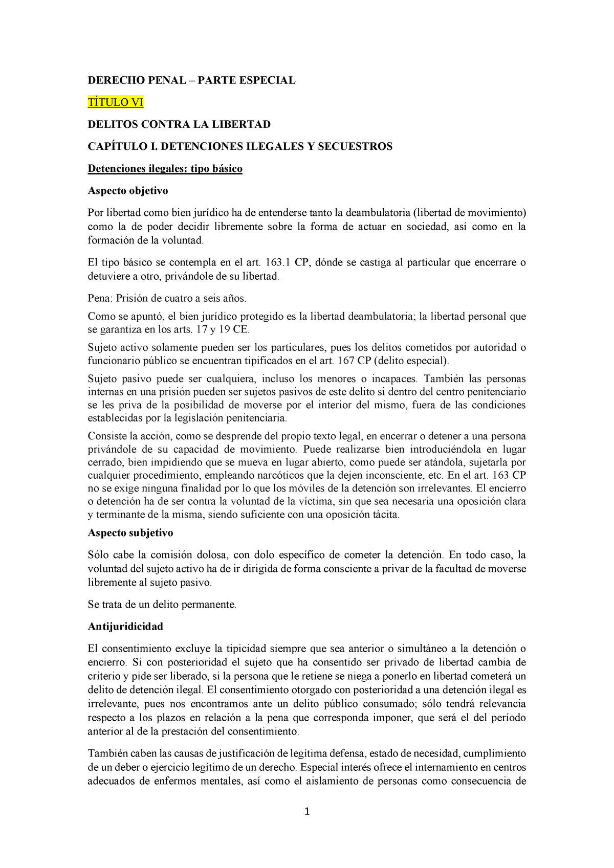 Apuntesderecho - Apuntes De Derecho Penal Parte Especial. Delitos ...