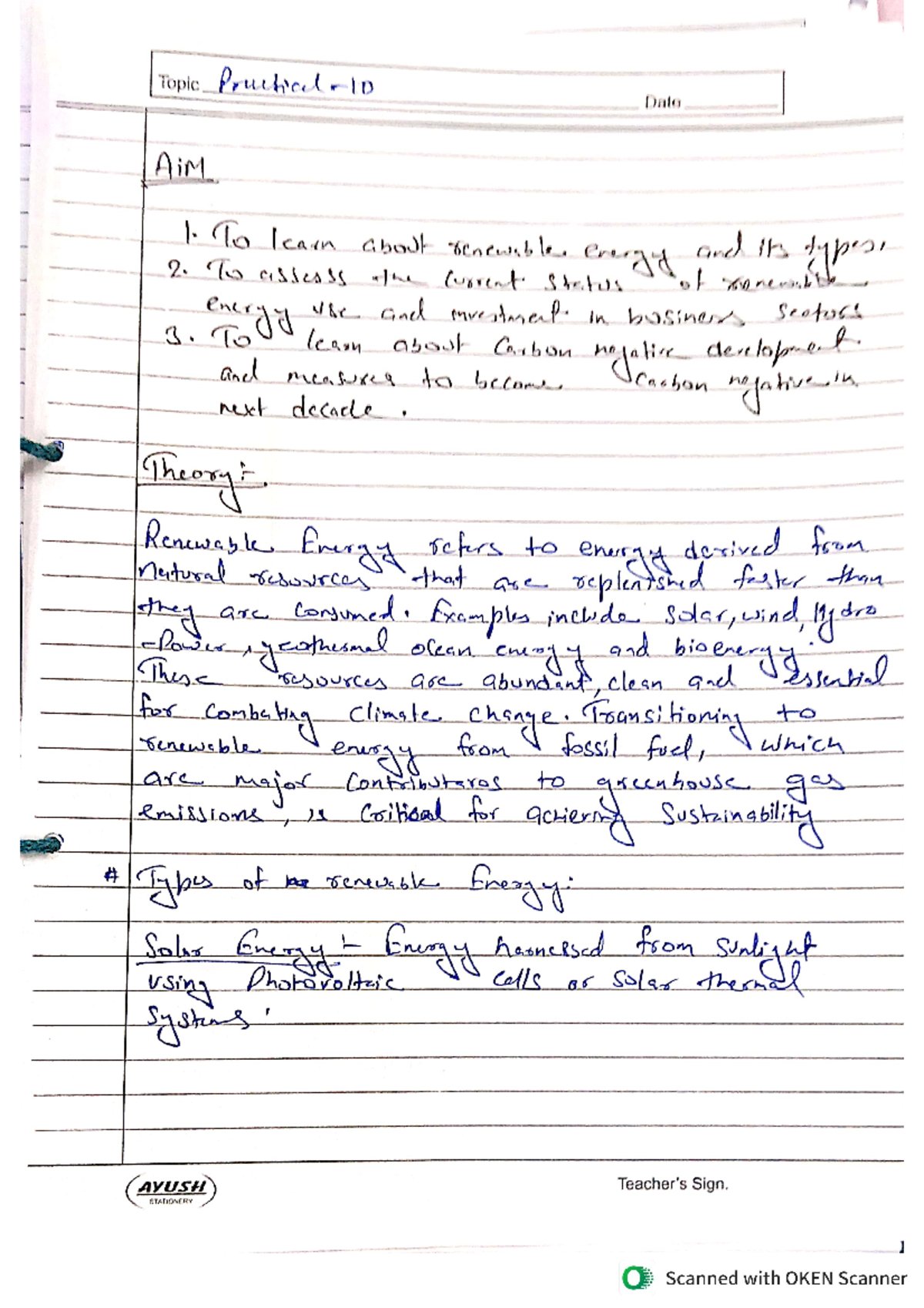 10 - EVs practical - Topic Date AiM 2. To assess the Current Status of ...