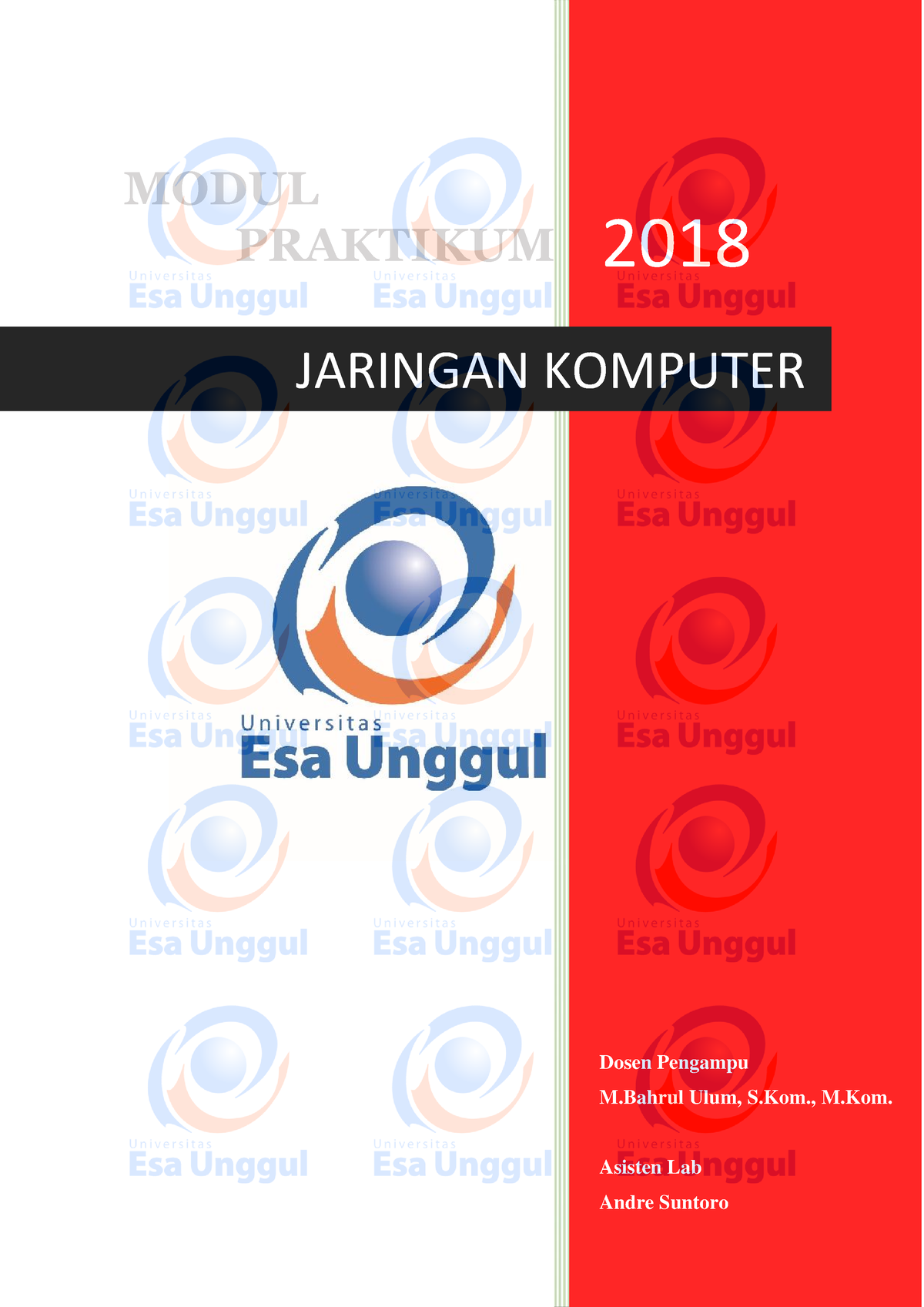 Modul Praktikum Jaringan Komputer - MODUL PRAKTIKUM 2018 Dosen Pengampu ...