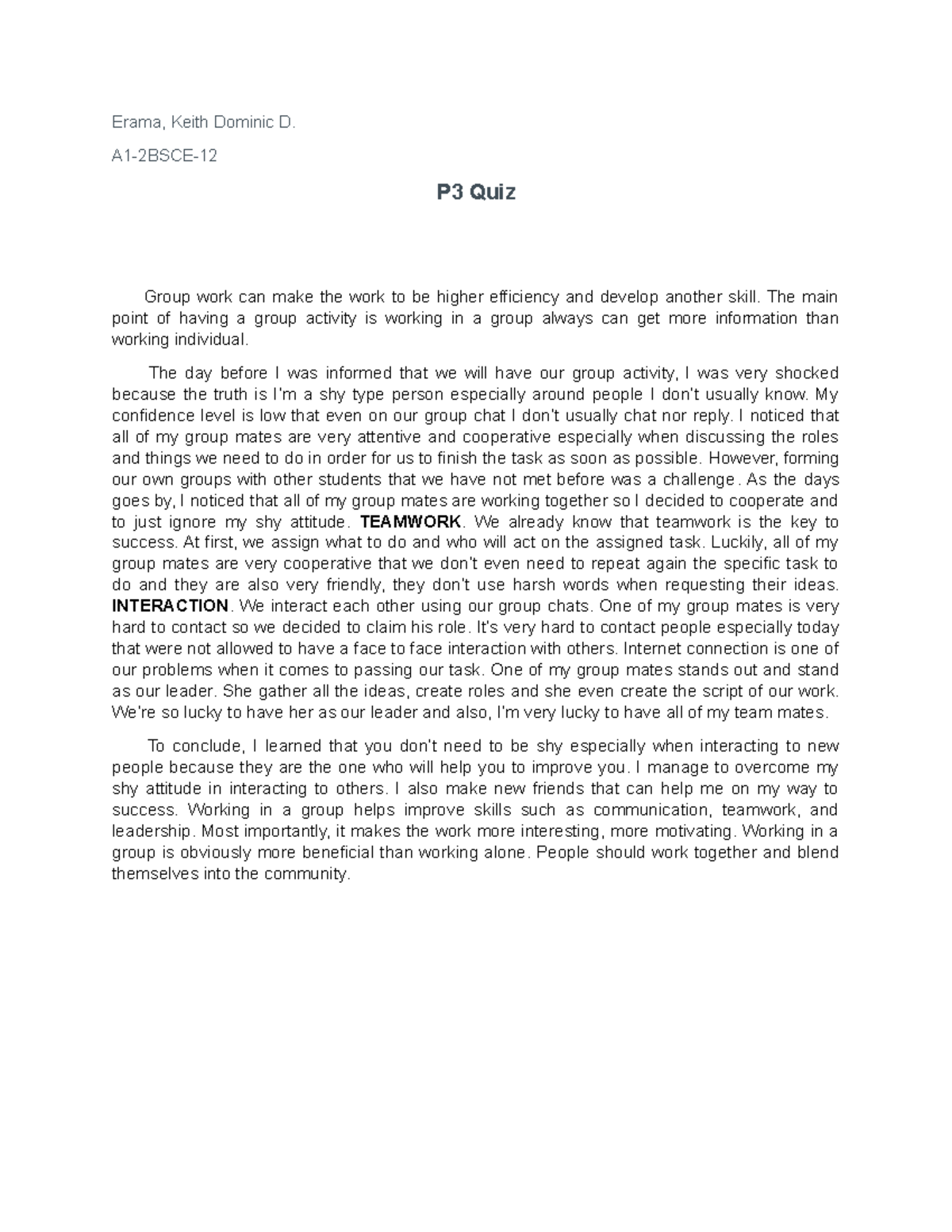 P3 quiz - reviewer - Erama, Keith Dominic D. A1-2BSCE- P3 Quiz Group ...