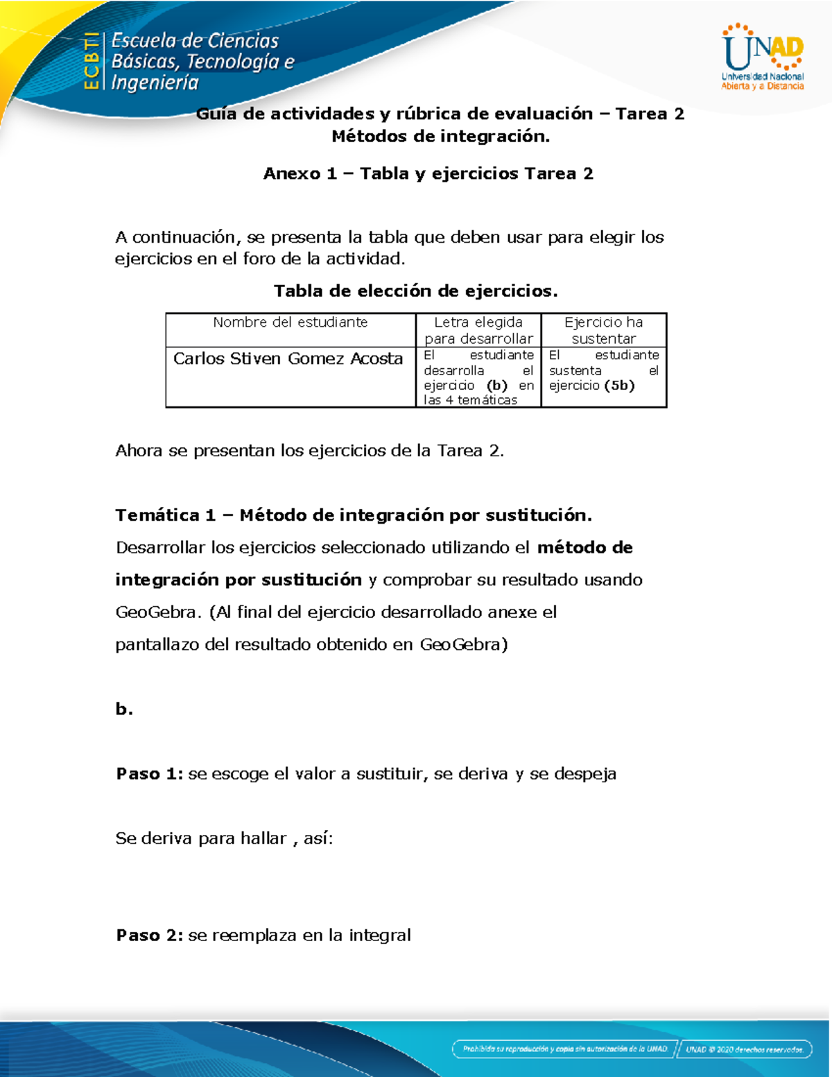 Anexo 1 Tabla Y Ejercicios Tarea 2 Guía De Actividades Y Rúbrica De Evaluación Tarea 2 4270