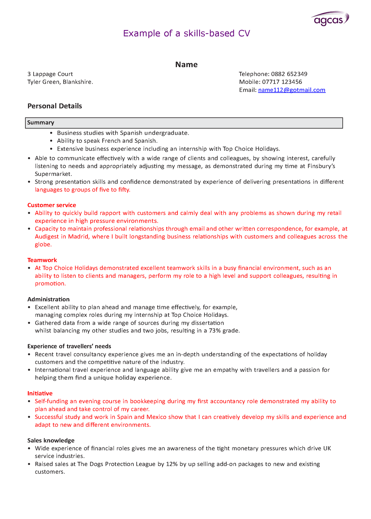 skills-based-cv-example-example-of-a-skills-based-cv-name-3-lappage