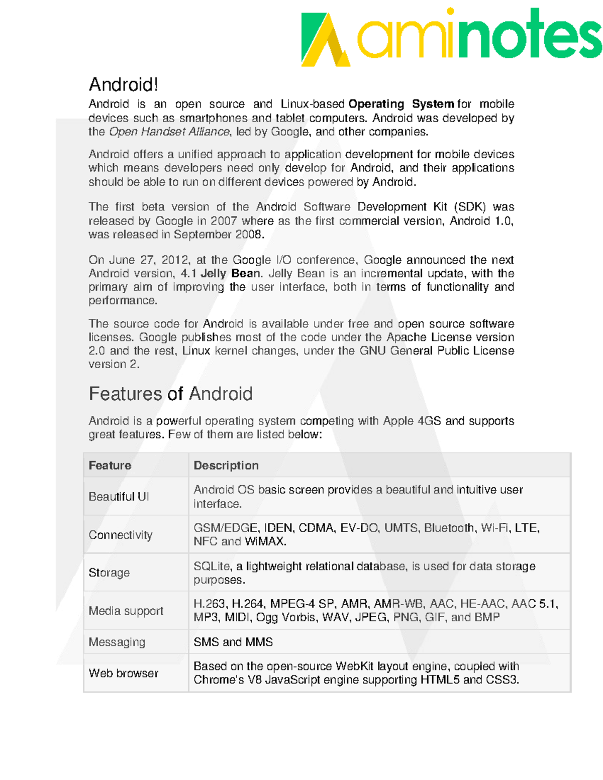 Android - Android! Android is an open source and Linux-based Operating ...