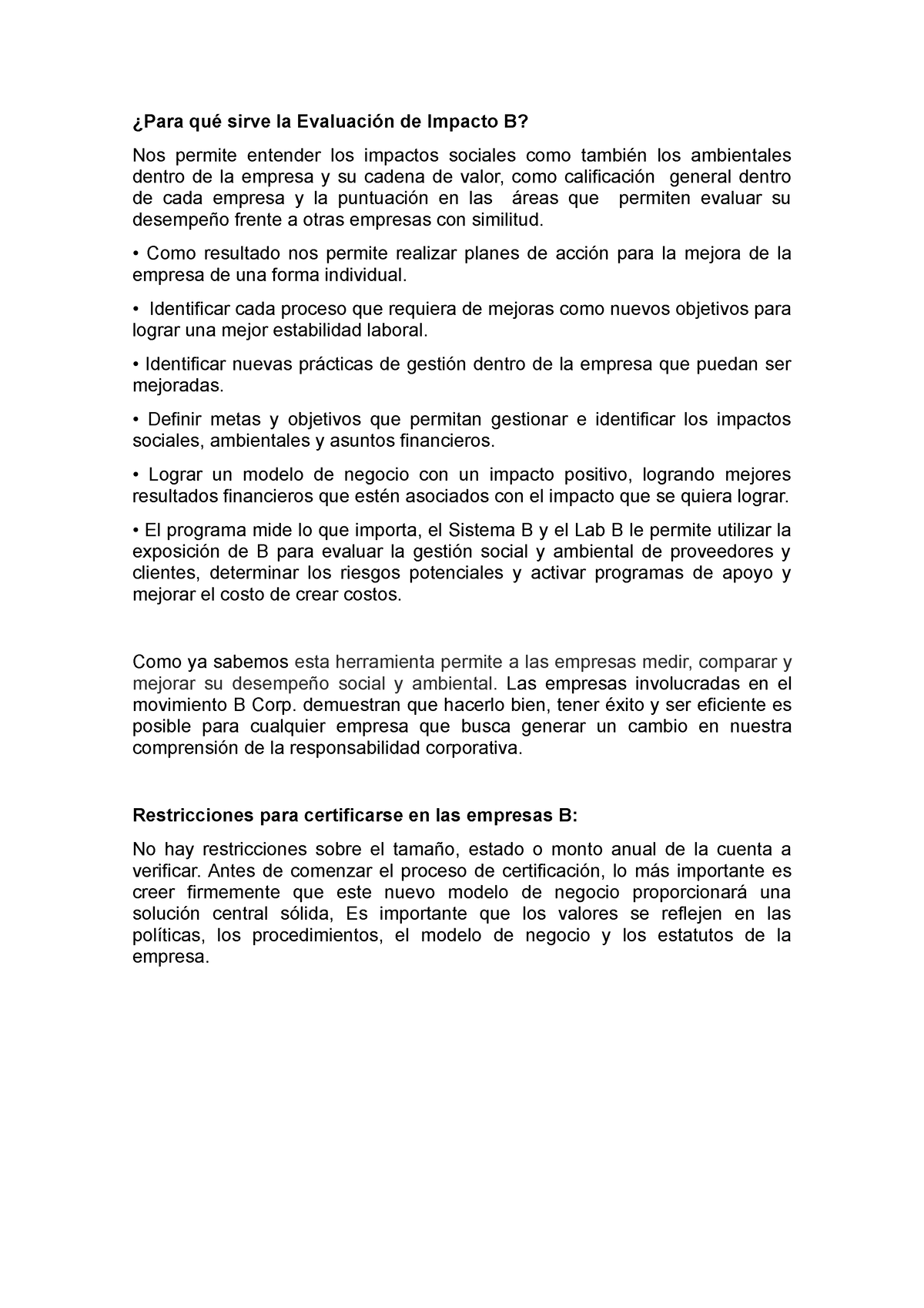 Para Qué Sirve La Evaluación De Impacto B - Filosofía Y Ética - UCV ...