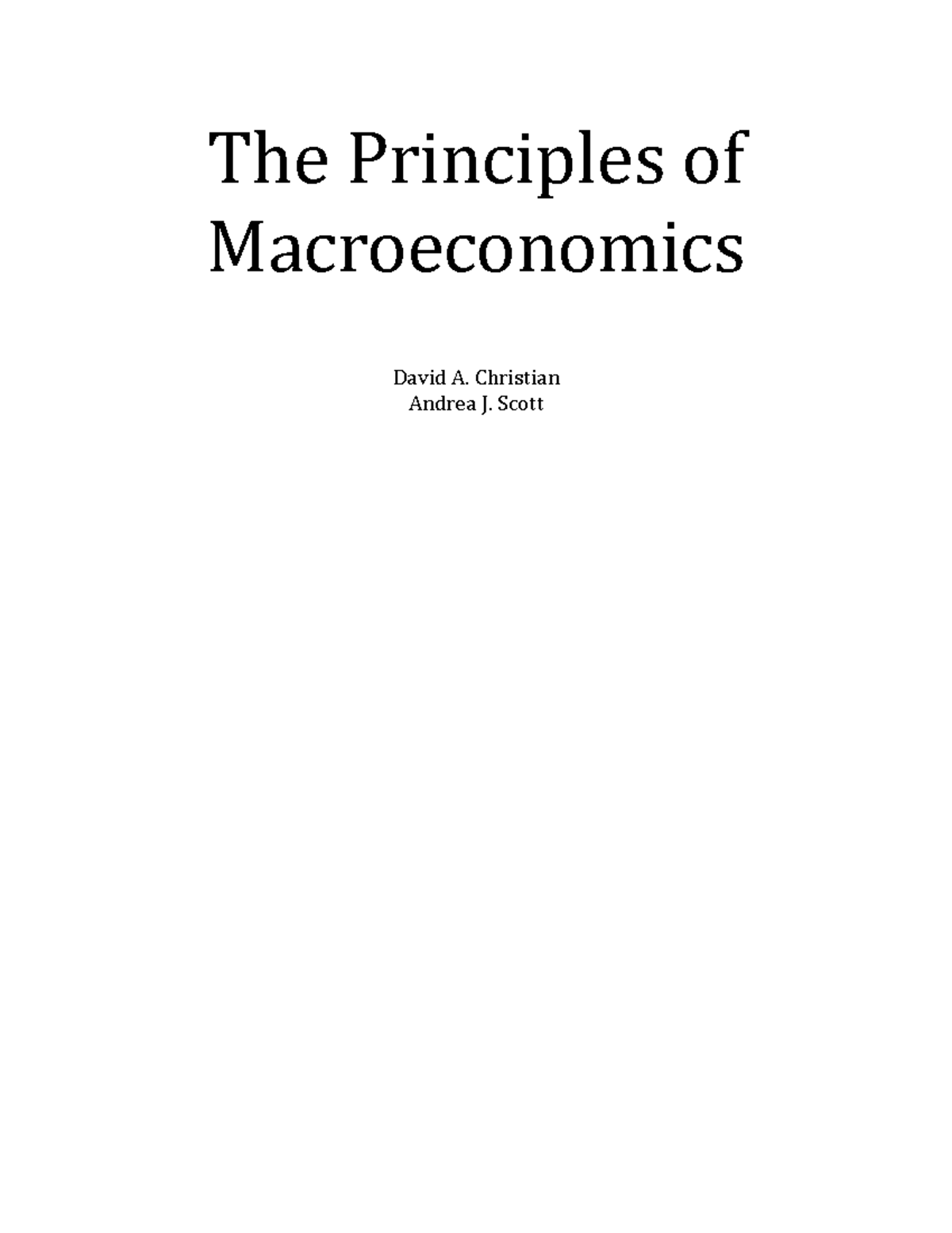 \The Principles Of Macroeconomics - The Principles Of Macroeconomics ...