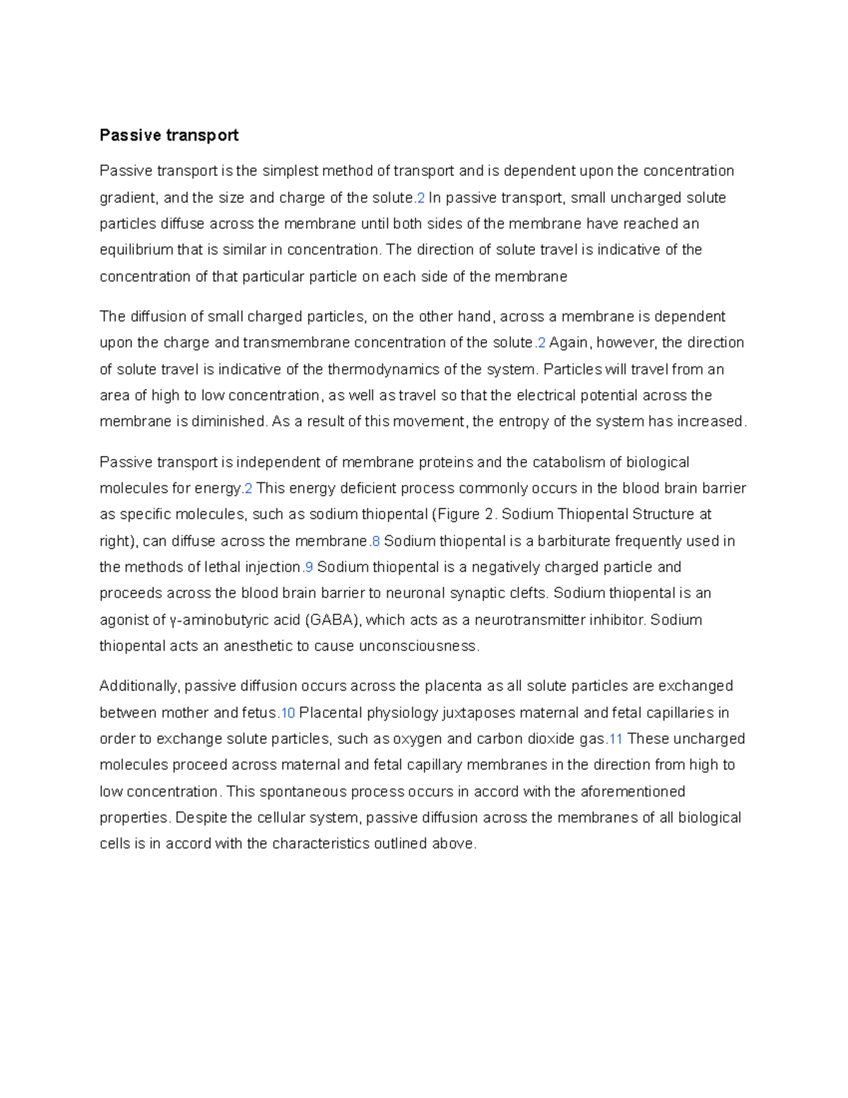 Passive transport notes Passive transport Passive transport is the