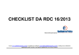 Download-690263-Checklist baseado na RDC 216-21492892 - CHECKLIST ...