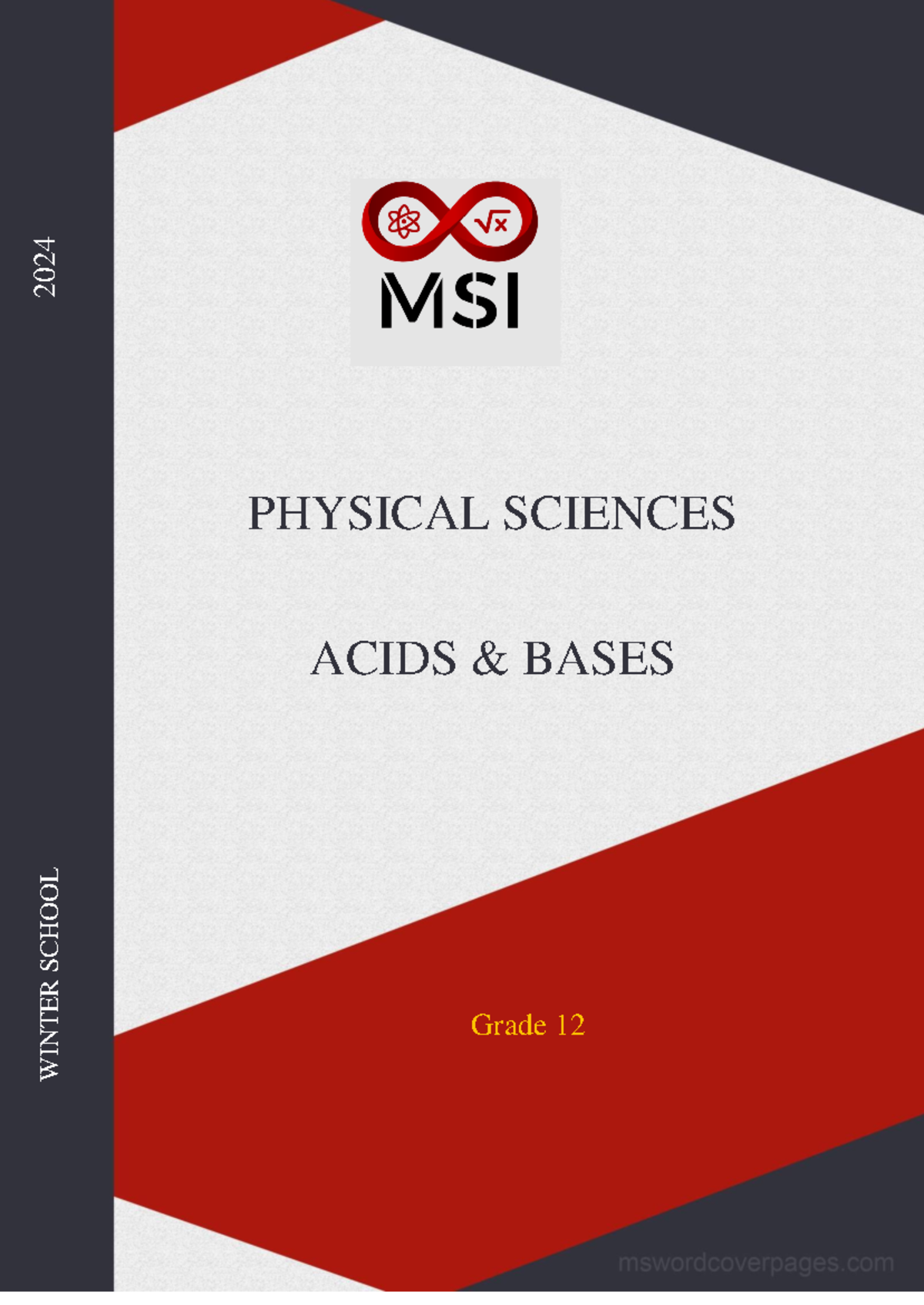 Acids & Bases good summary for studying under pressure PHYSICAL